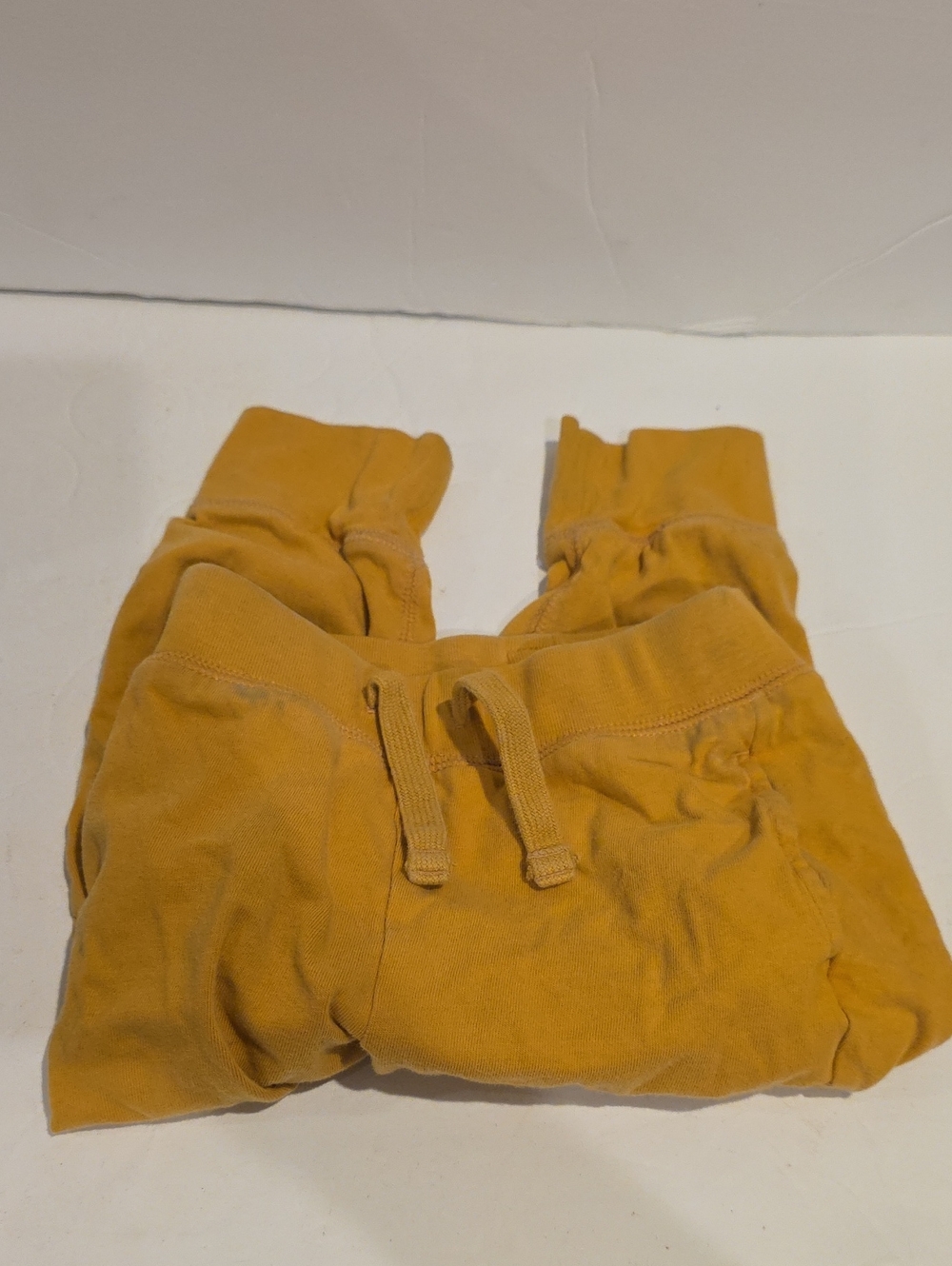 Gap Size 2 T Mustard Yellow Baby/Toddler Drawstring Joggers Gold